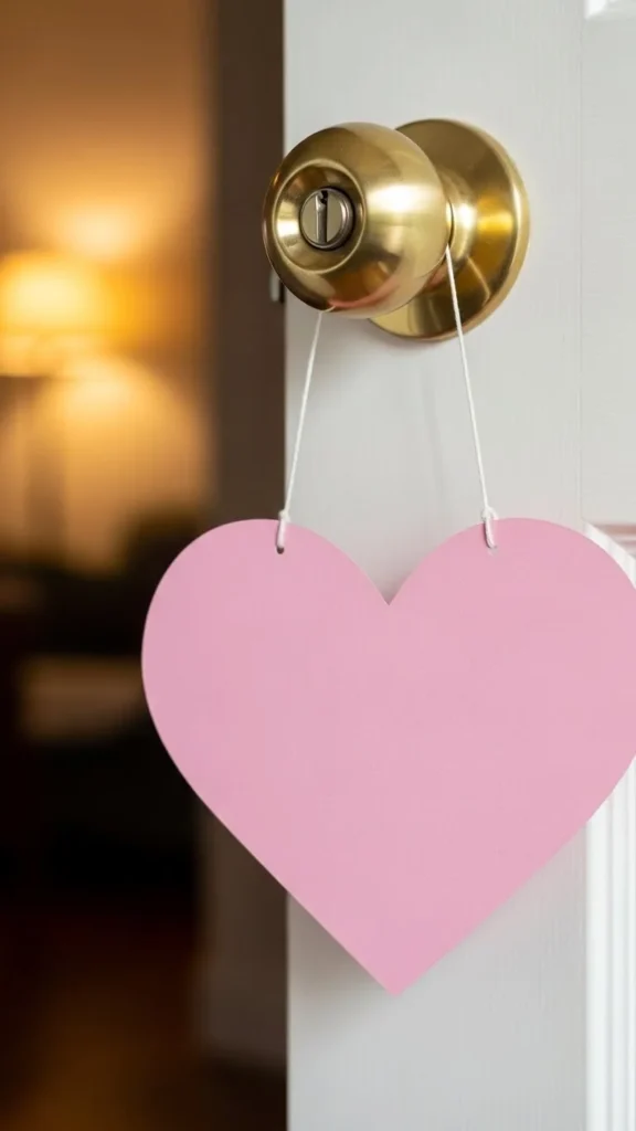 Paper Heart Door Signs