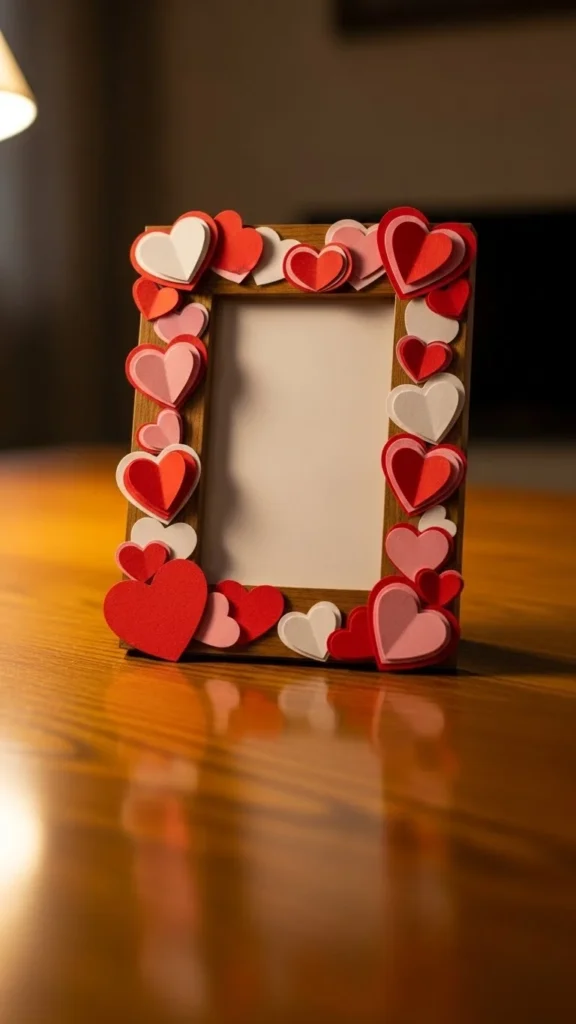Paper Heart Photo Frame