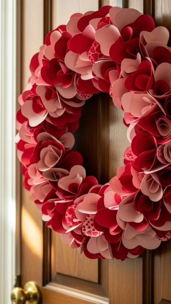 Paper Heart Wreath