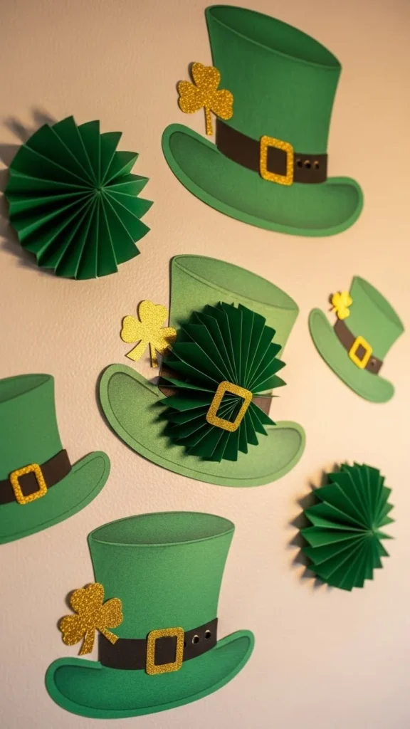 Paper Leprechaun Hat Cutouts