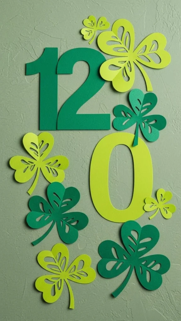 Paper Lucky Number Decor