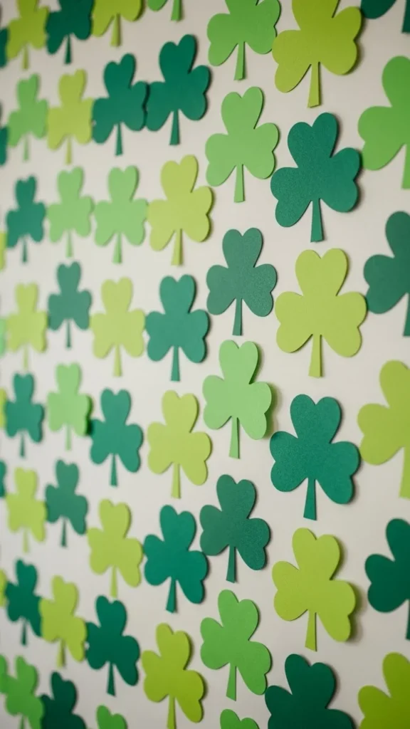 Paper Shamrock Grid