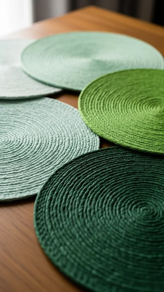 Paper Weaving Clover Mats