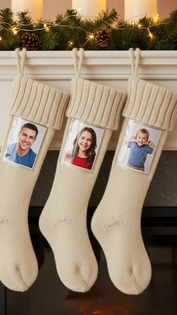 Personalized Photo Pocket Stockings