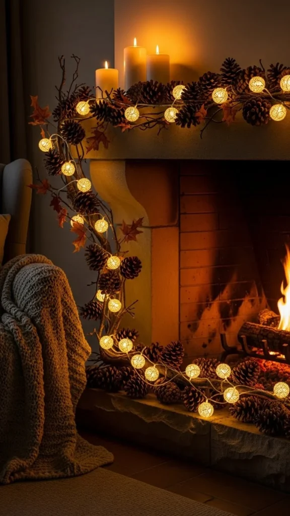 Pine Cone & Branch Display