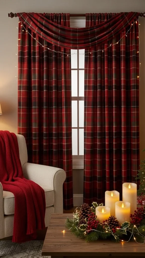 Plaid Curtain Panels