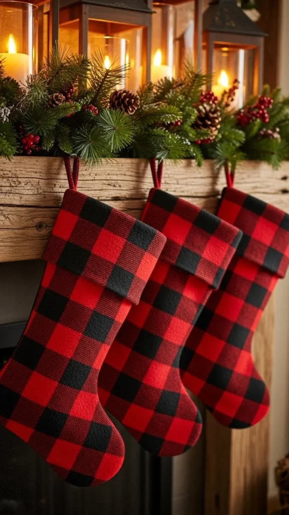 Plaid Farmhouse Stockings