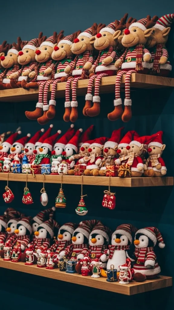 Plush Christmas Character Shelf