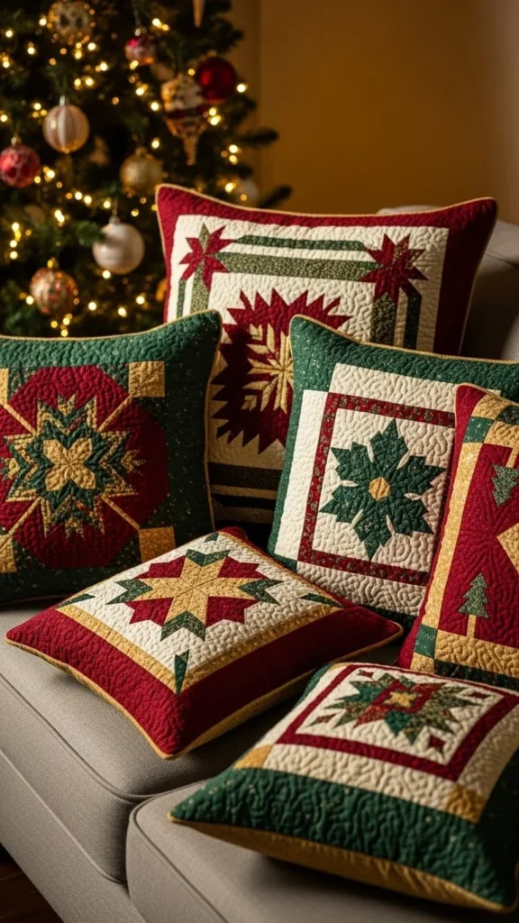 Quilted Holiday Pillows