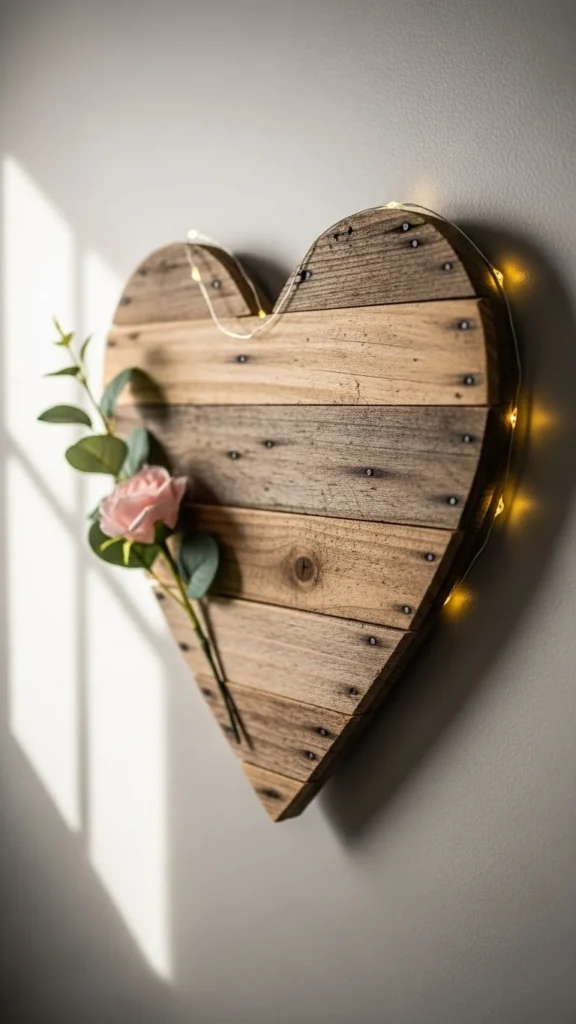 Reclaimed Wood Heart Wall Accent