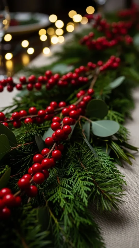 Red Berry Accents for a Classic Touch