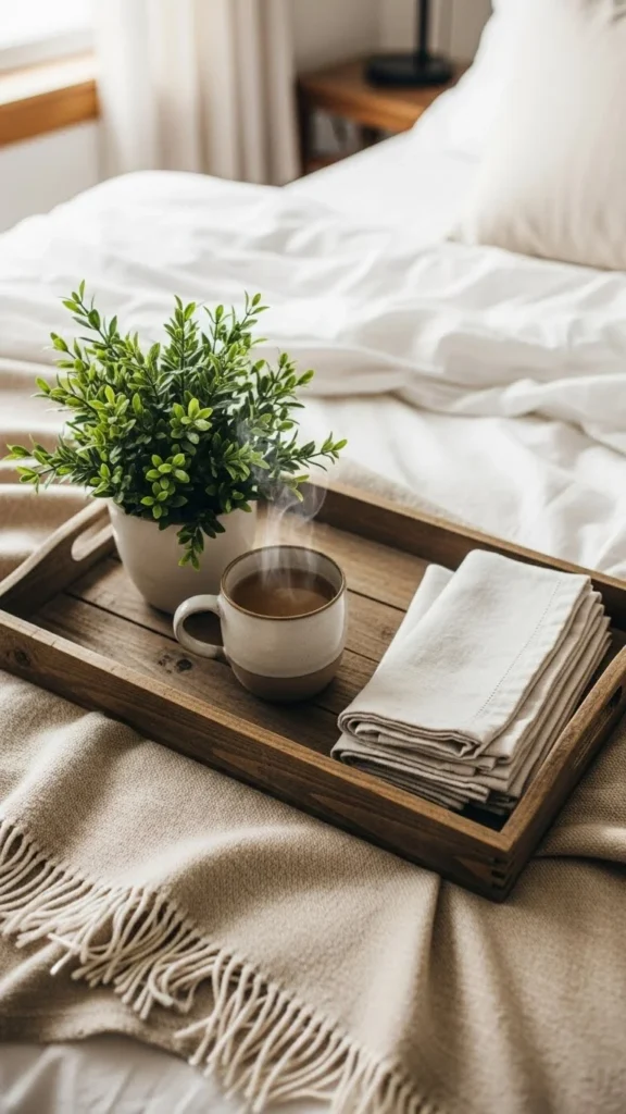 Rustic Bedside Trays