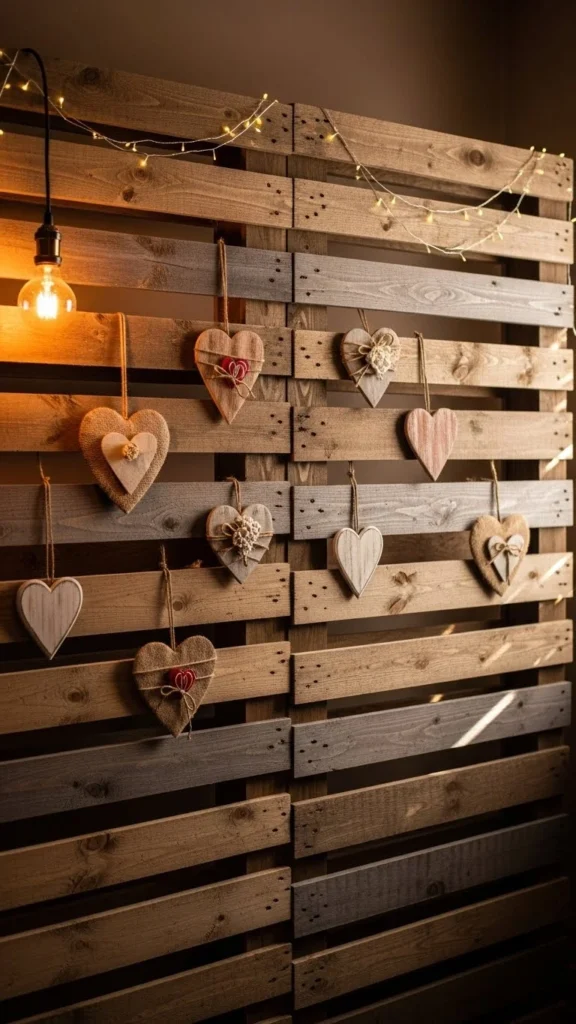 Rustic Pallet Wall