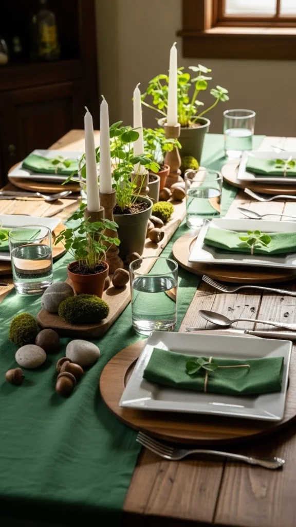 Rustic Wood and Green Mix