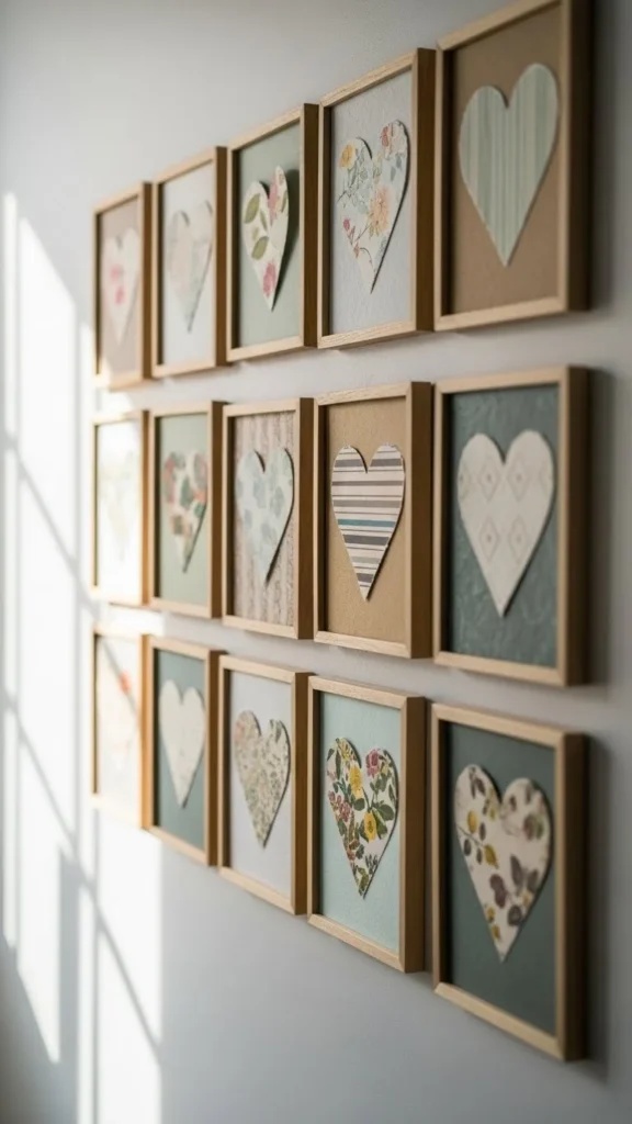Scrapbook Paper Heart Frames