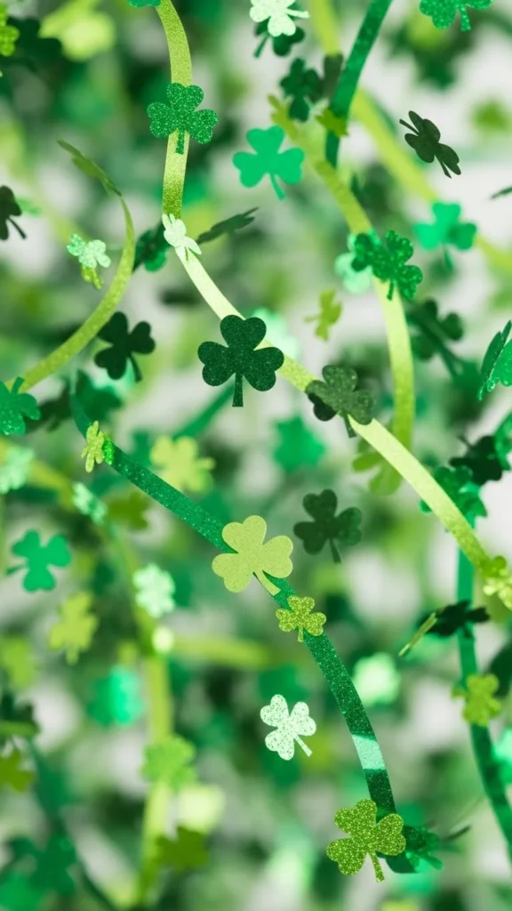 Shamrock Confetti Backdrop