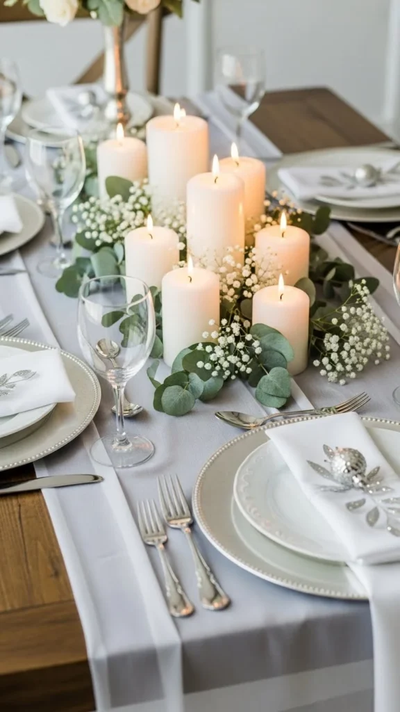 Sheer White Organza Runner