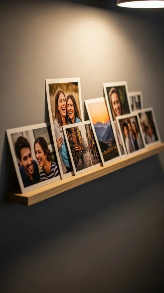 Shelf-Style Photo Wall