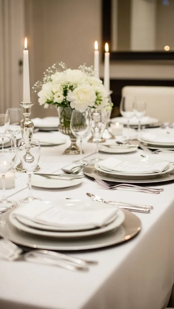 Silver and White Color Palette