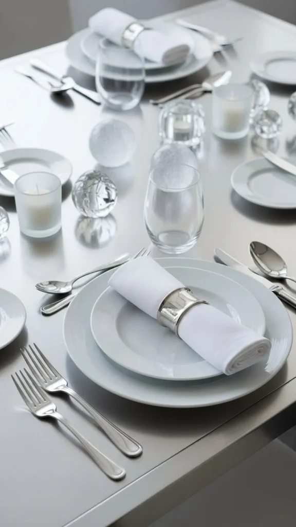 Silver and White New Year Palette