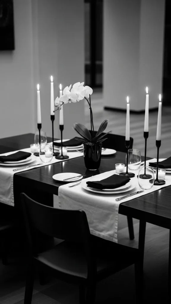 Simple Black-and-White Table