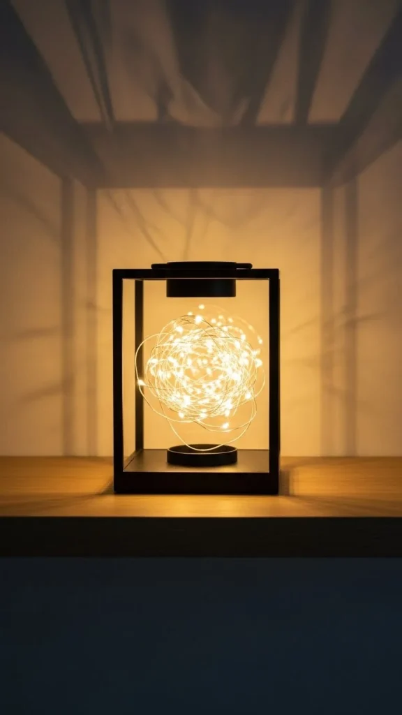 Simple Lantern With Fairy Lights
