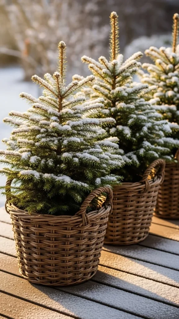Simple Porch Tree Trio