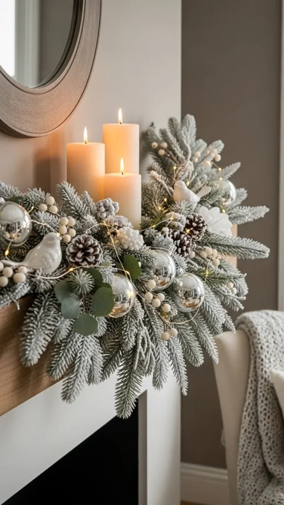 Simple Snowy Garland