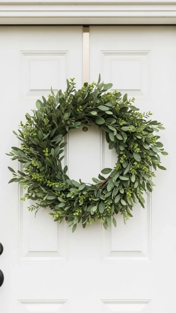 Simple Wreaths with Greenery Only