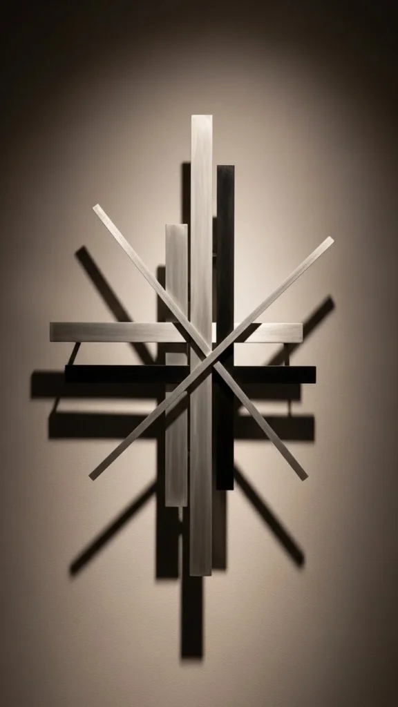 Sleek Metal Wall Sculptures