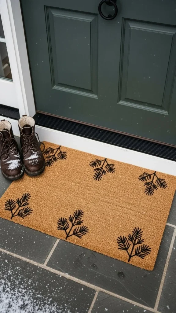 Small Winter-Themed Doormat