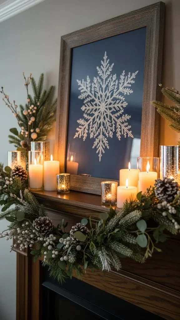 Snowflake Art Centerpiece