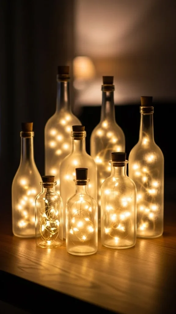 Snowy Bottle Lights