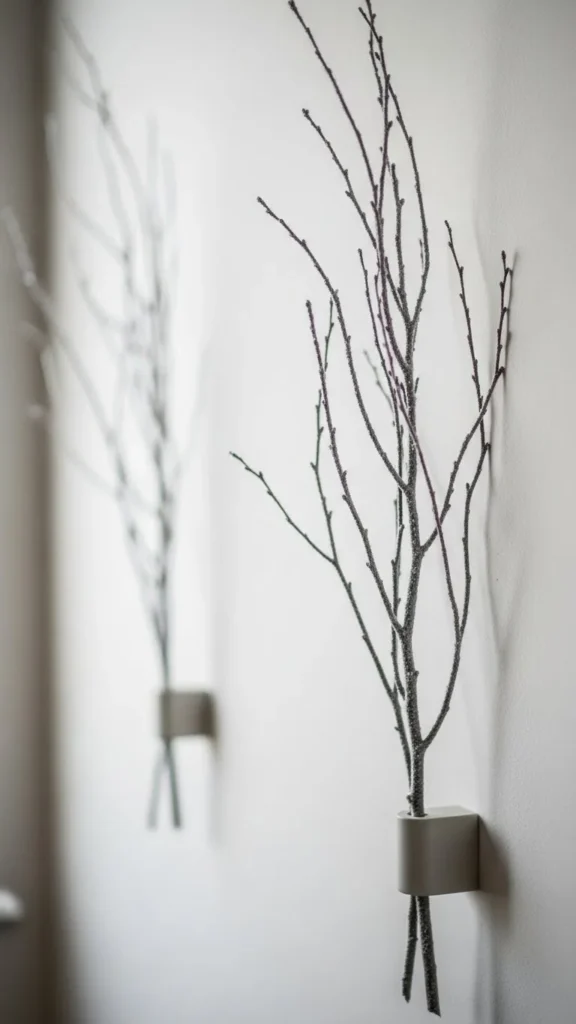 Snowy Branch Wall Display