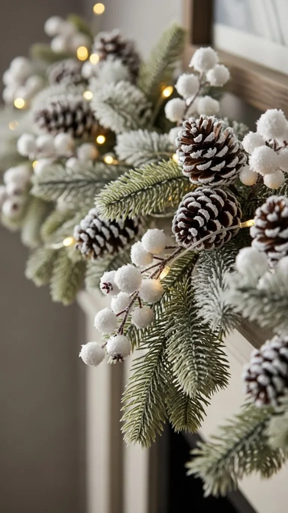 Snowy White Mantel Look