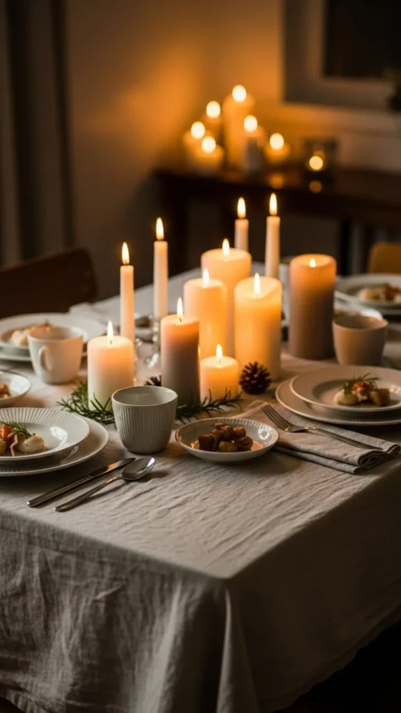 Soft Candlelit Setting