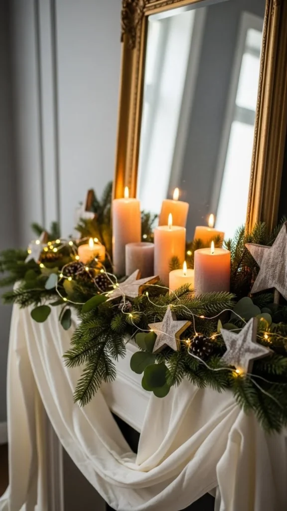 Soft Fabric Drape Mantel