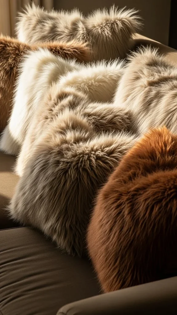 Soft Faux Fur Pillows