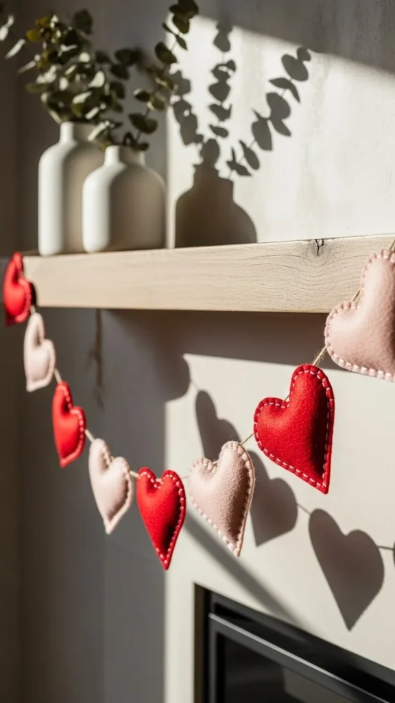 Soft Felt Heart Garland