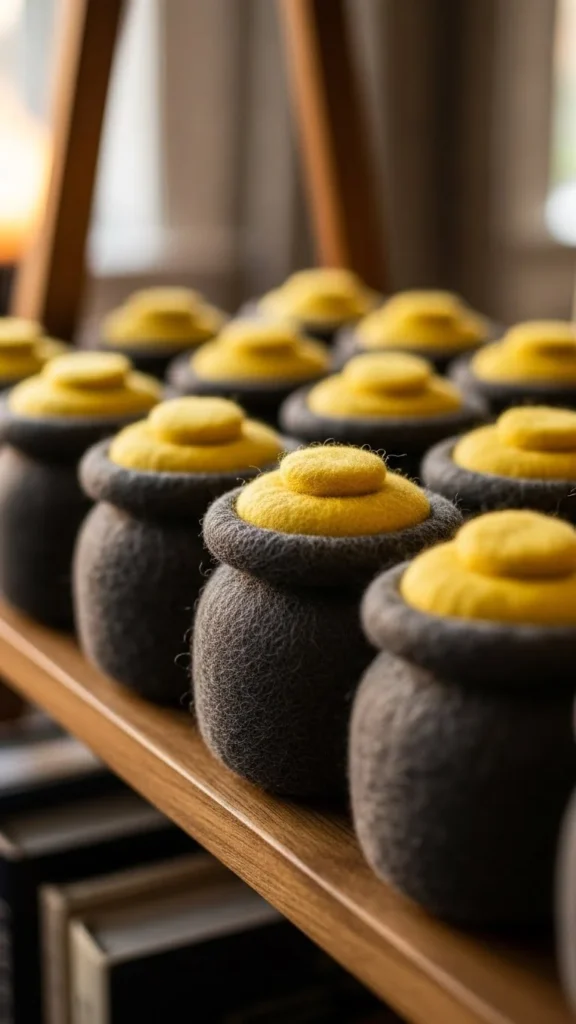 Soft Felt Pot of Gold Accents