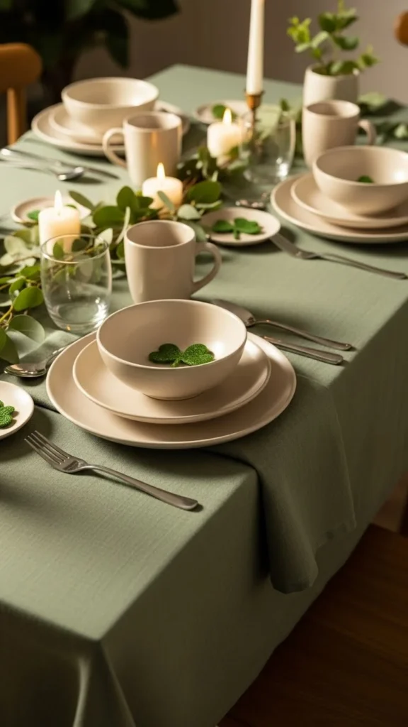 Soft Green Linen Base