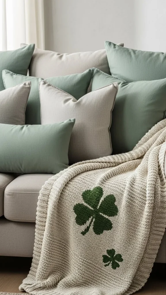 Soft Green Throw Pillows