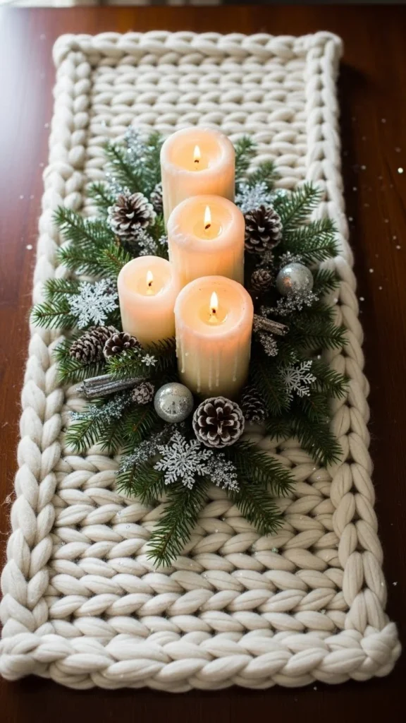 Soft Knit Runner Centerpiece