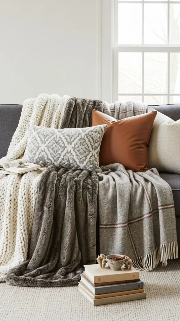 Soft Layered Sofa Styling