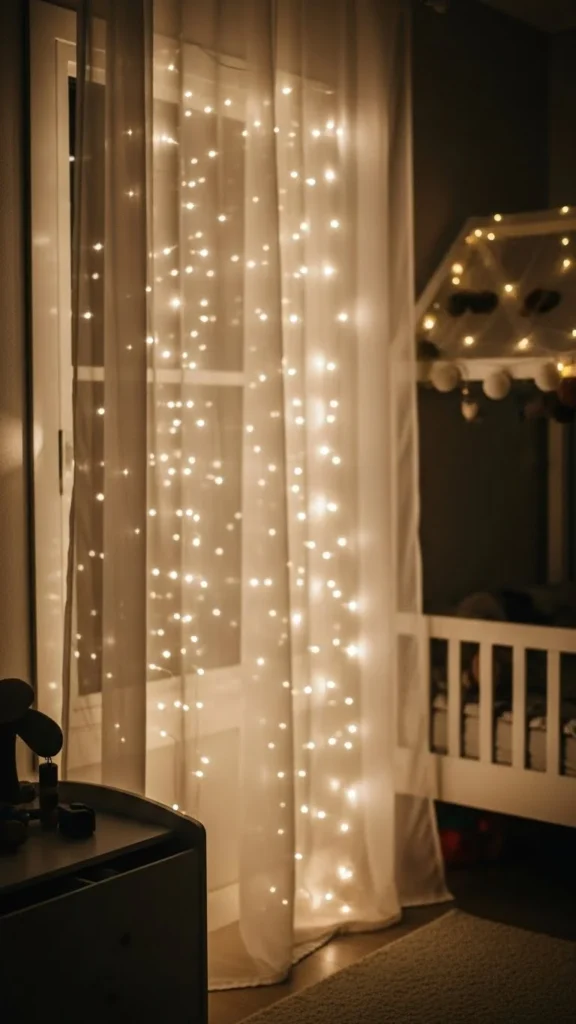 Sparkly Curtain Lights