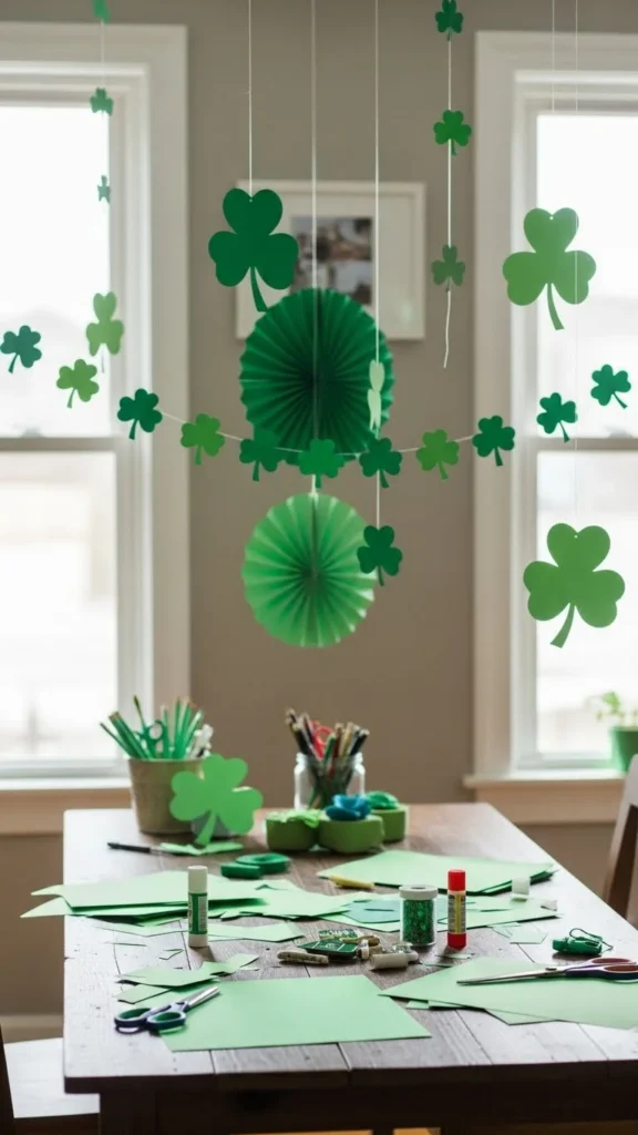 St Patrick’s Day Paper Decor