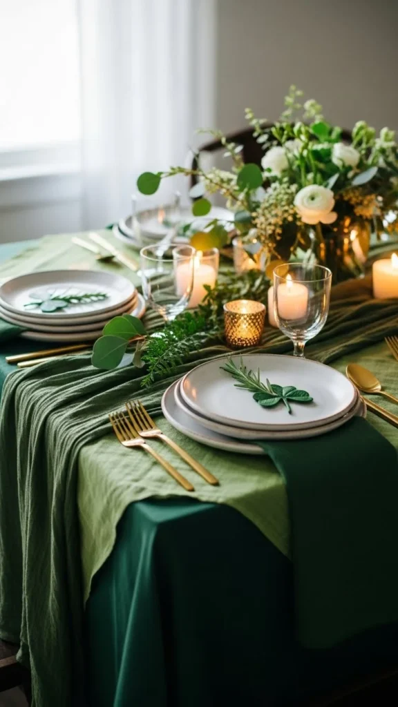 St Patrick’s Day Table Setting