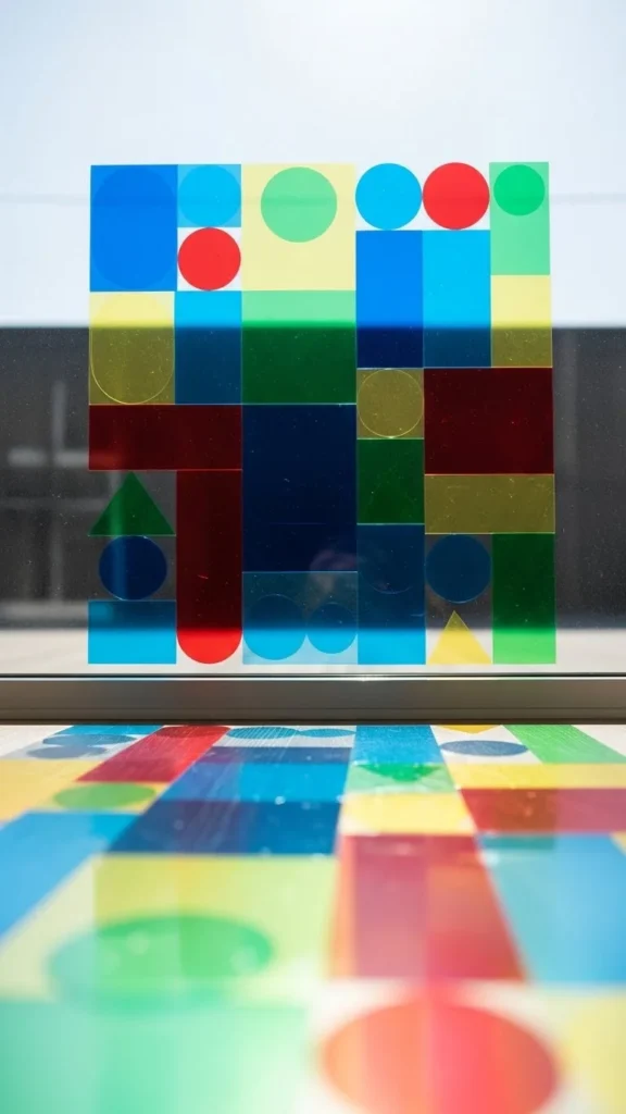 Stained Glass-Inspired Window Clings