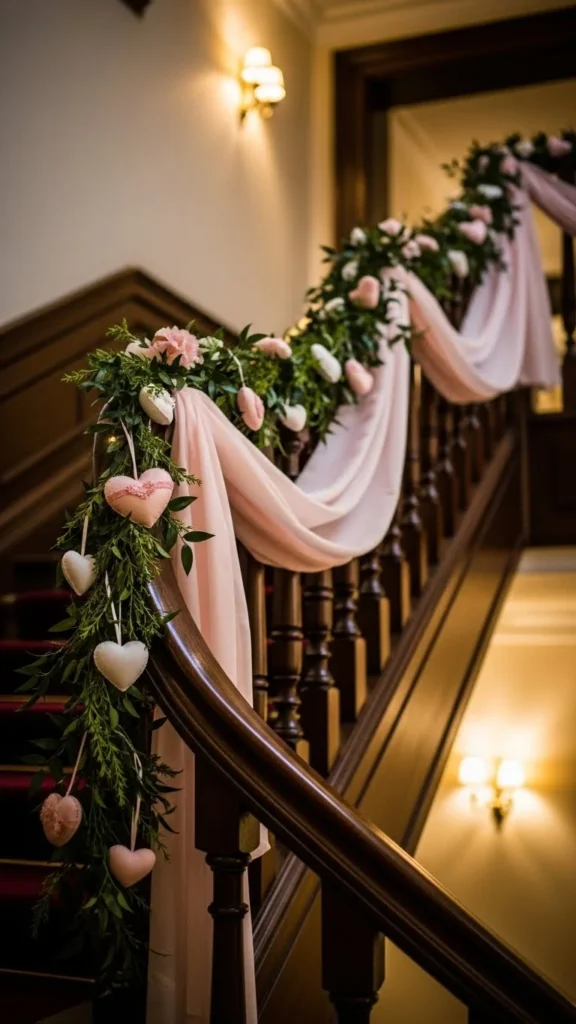 Staircase Garland With Hearts