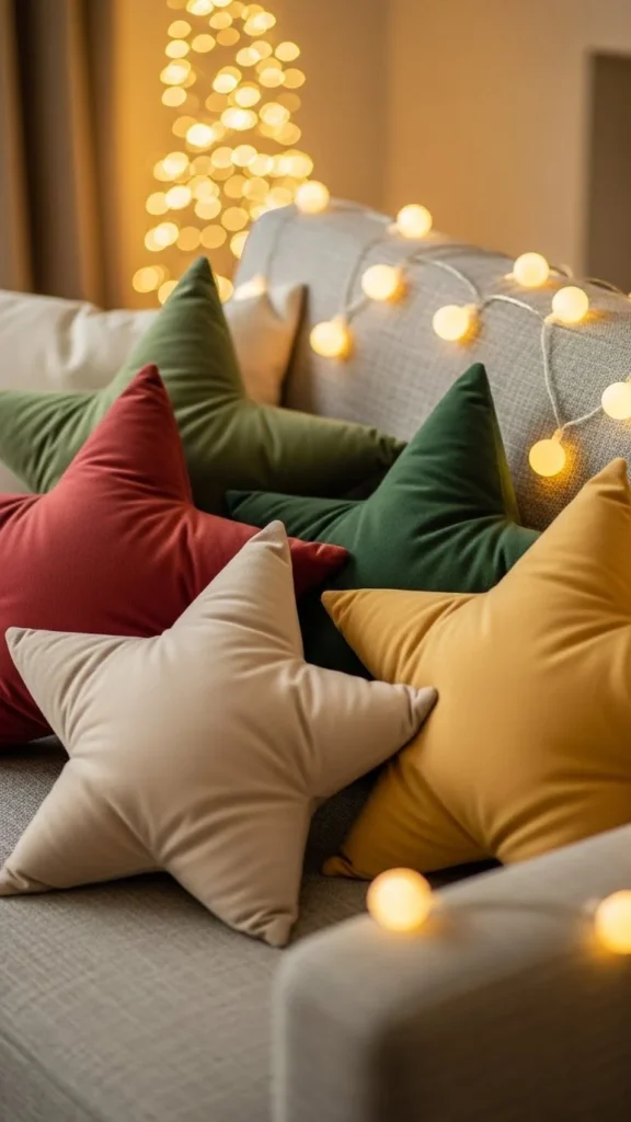 Star-Shaped Accent Pillows